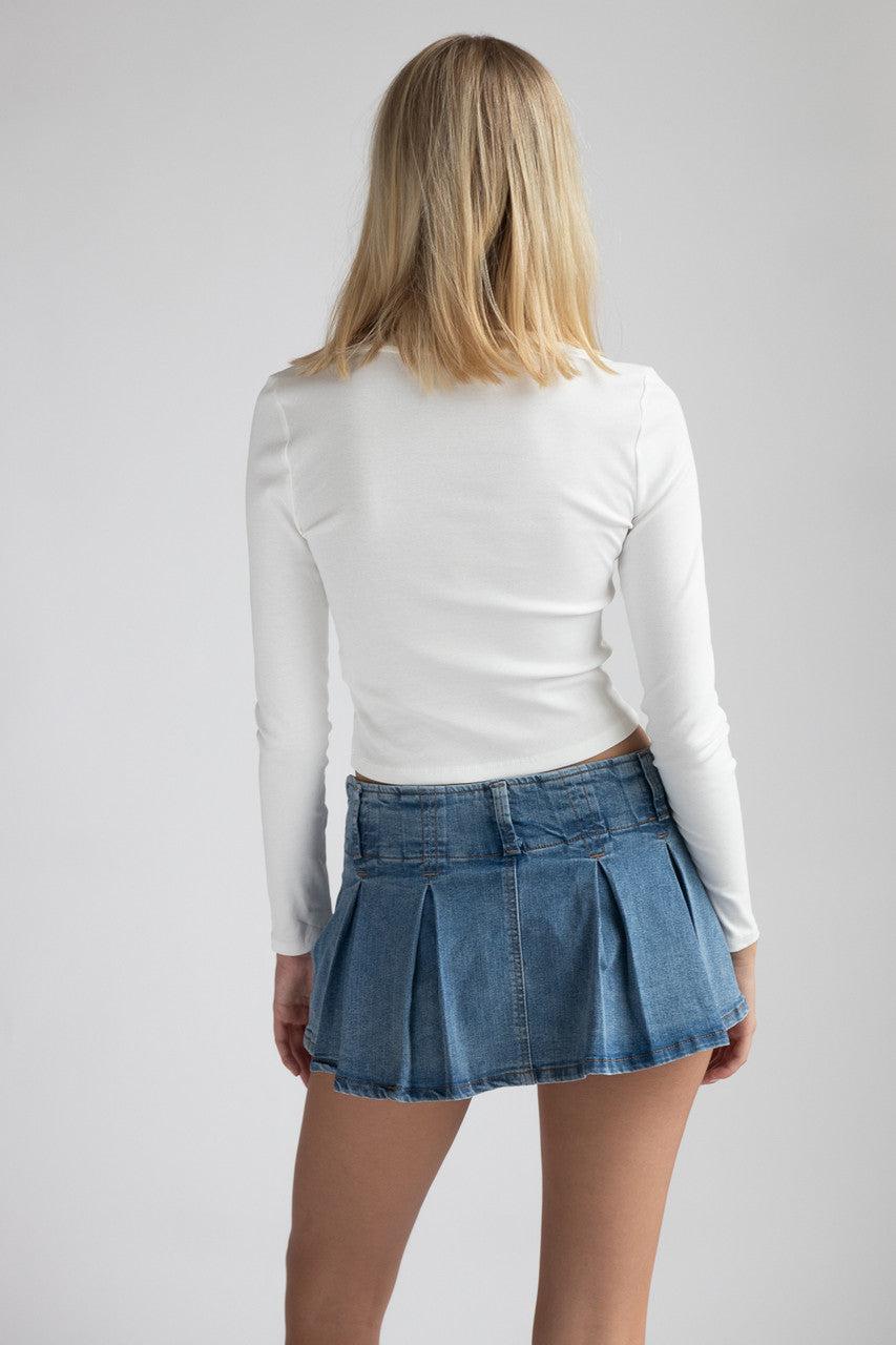 Teddy Bear Bow Long Sleeve Top Product Image