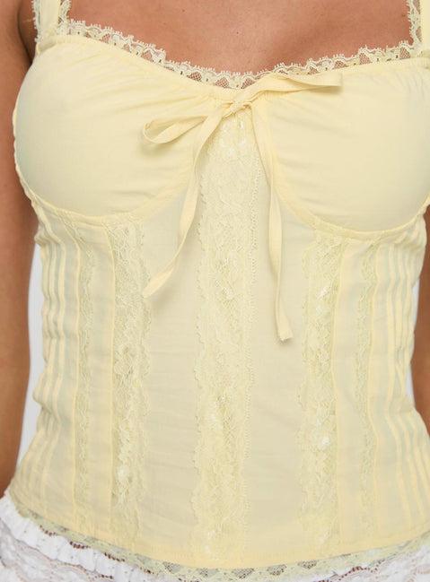 Stellah Top Yellow Product Image