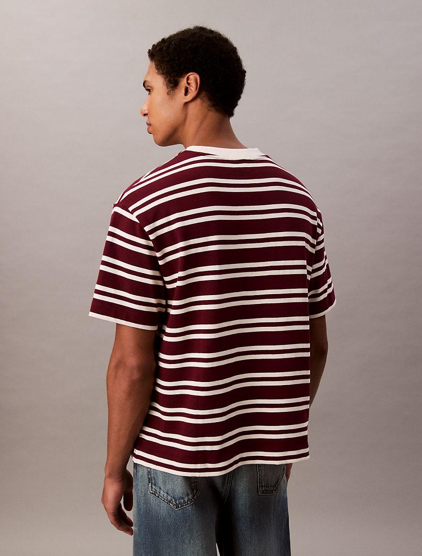 Cotton Stripe Relaxed T-Shirt  Product Image