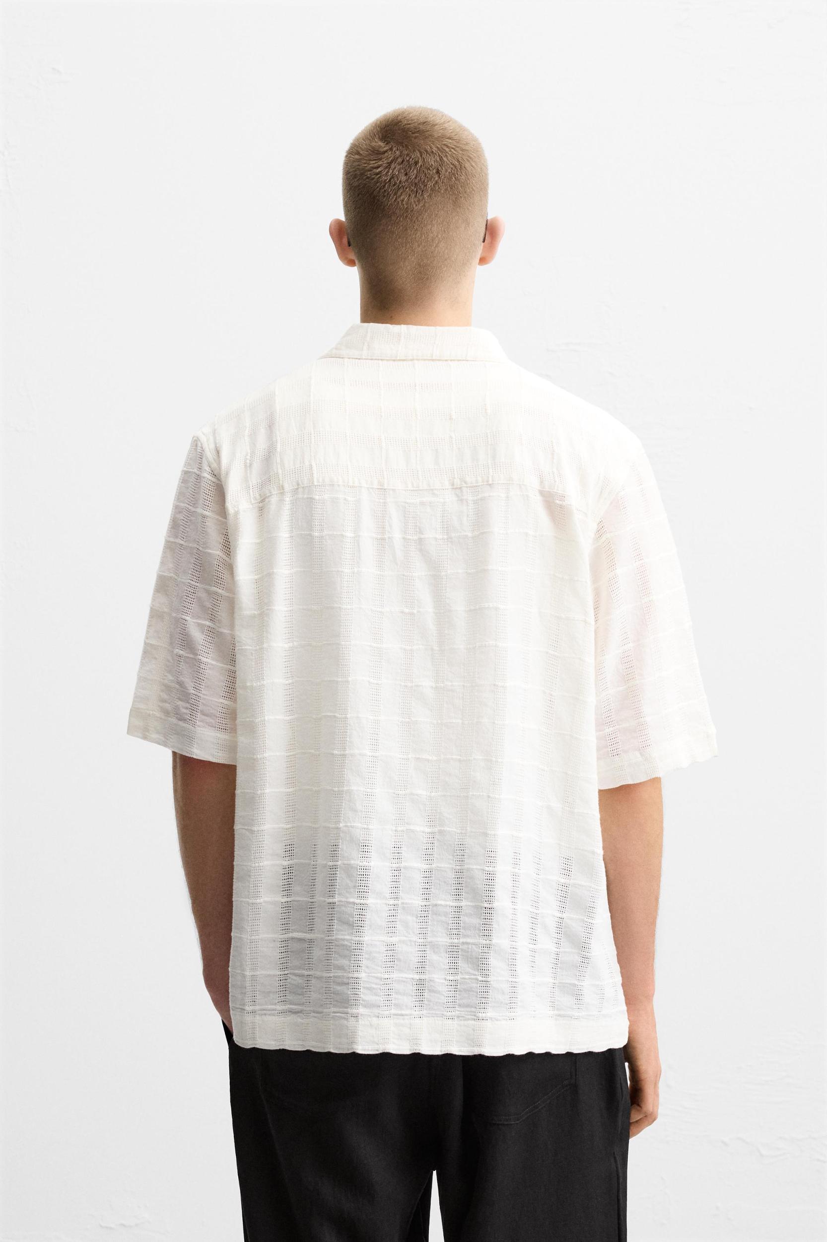OPENWORK TEXTURED SHIRT Product Image
