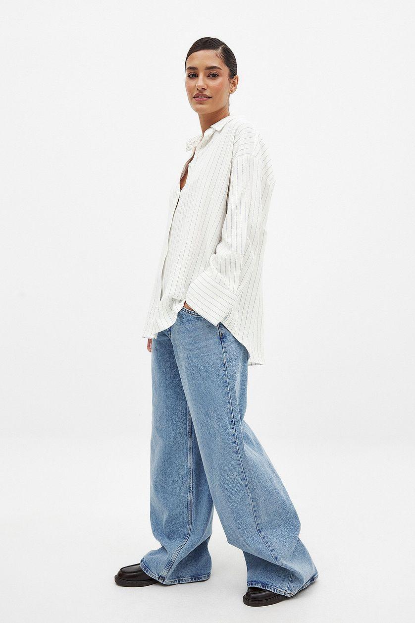 Oversized Linen Blend Shirt Product Image