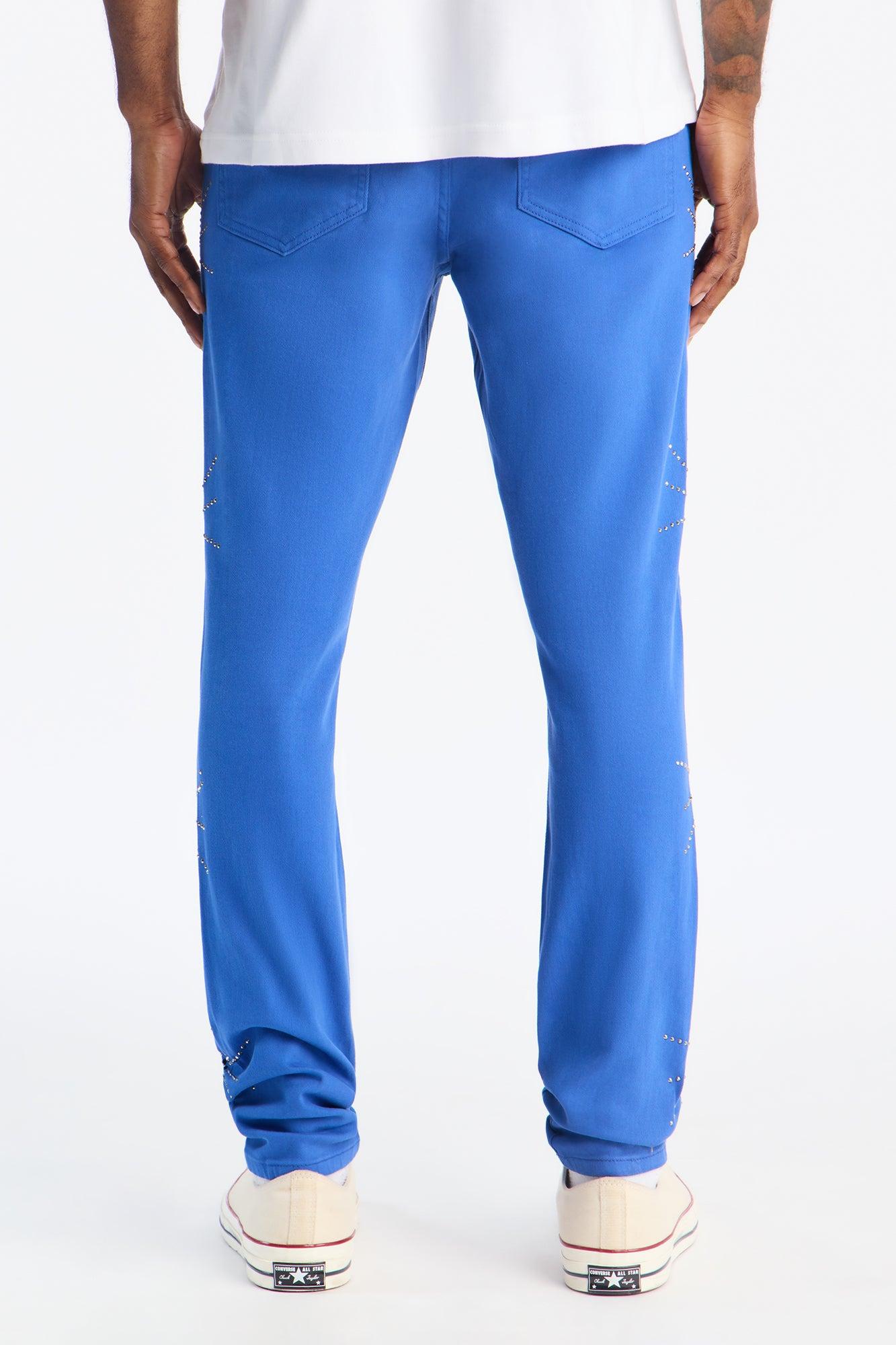 Skinny Galaxy Mirage Embellished Pant - Blue Product Image