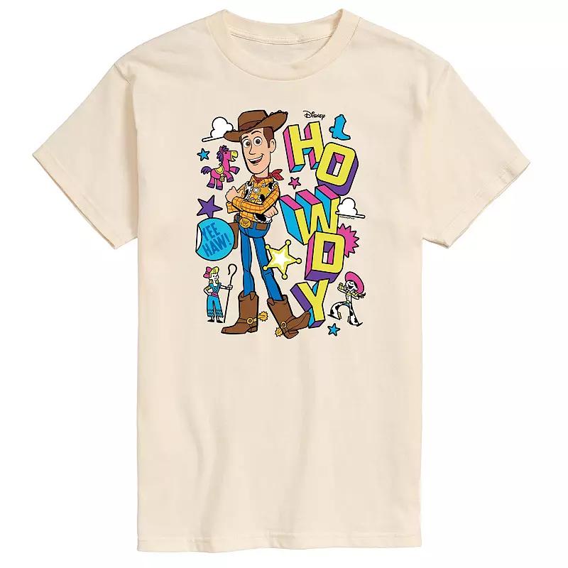 Disney / Pixar's Toy Story 4 Men's Woody Howdy Graphic Tee,  Product Image