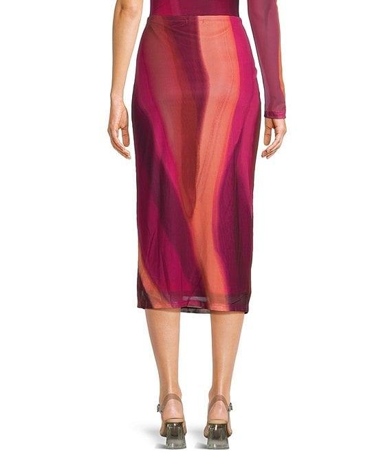 GB Abstract Mesh Midi Skirt Product Image
