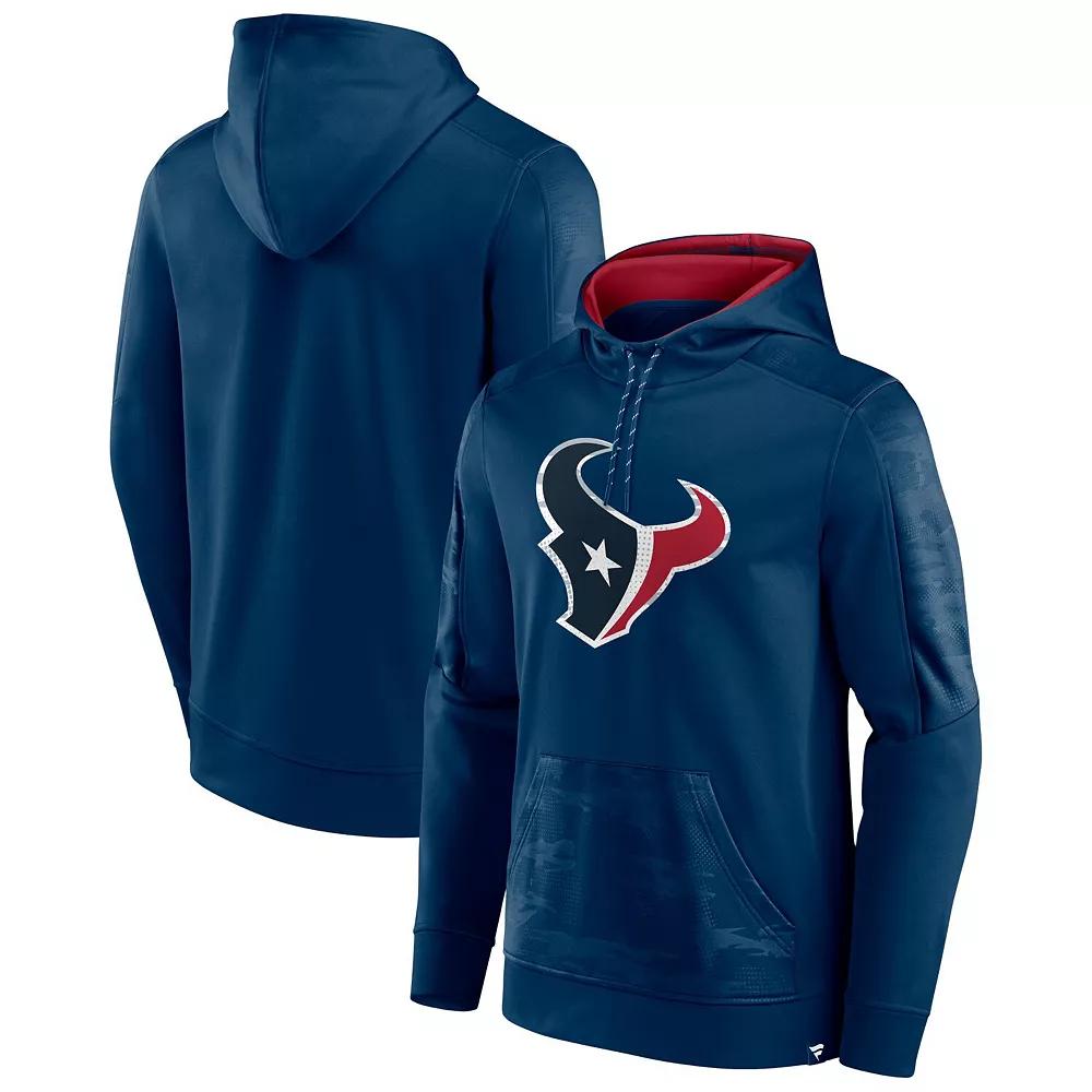 Men's Fanatics Branded Navy Houston Texans On The Ball Pullover Hoodie,  Product Image