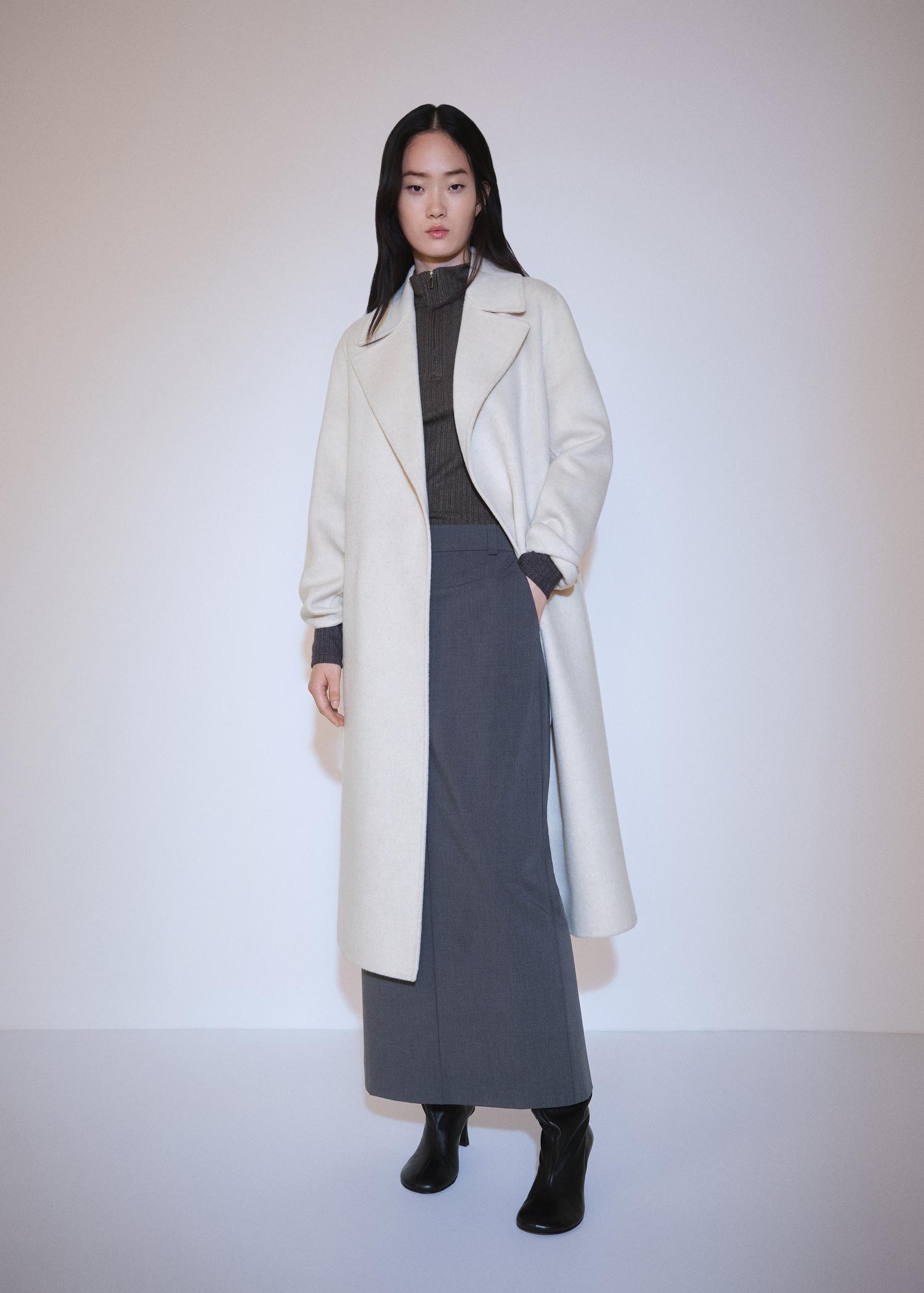 Zip knit sweater - Women | MANGO USA Product Image