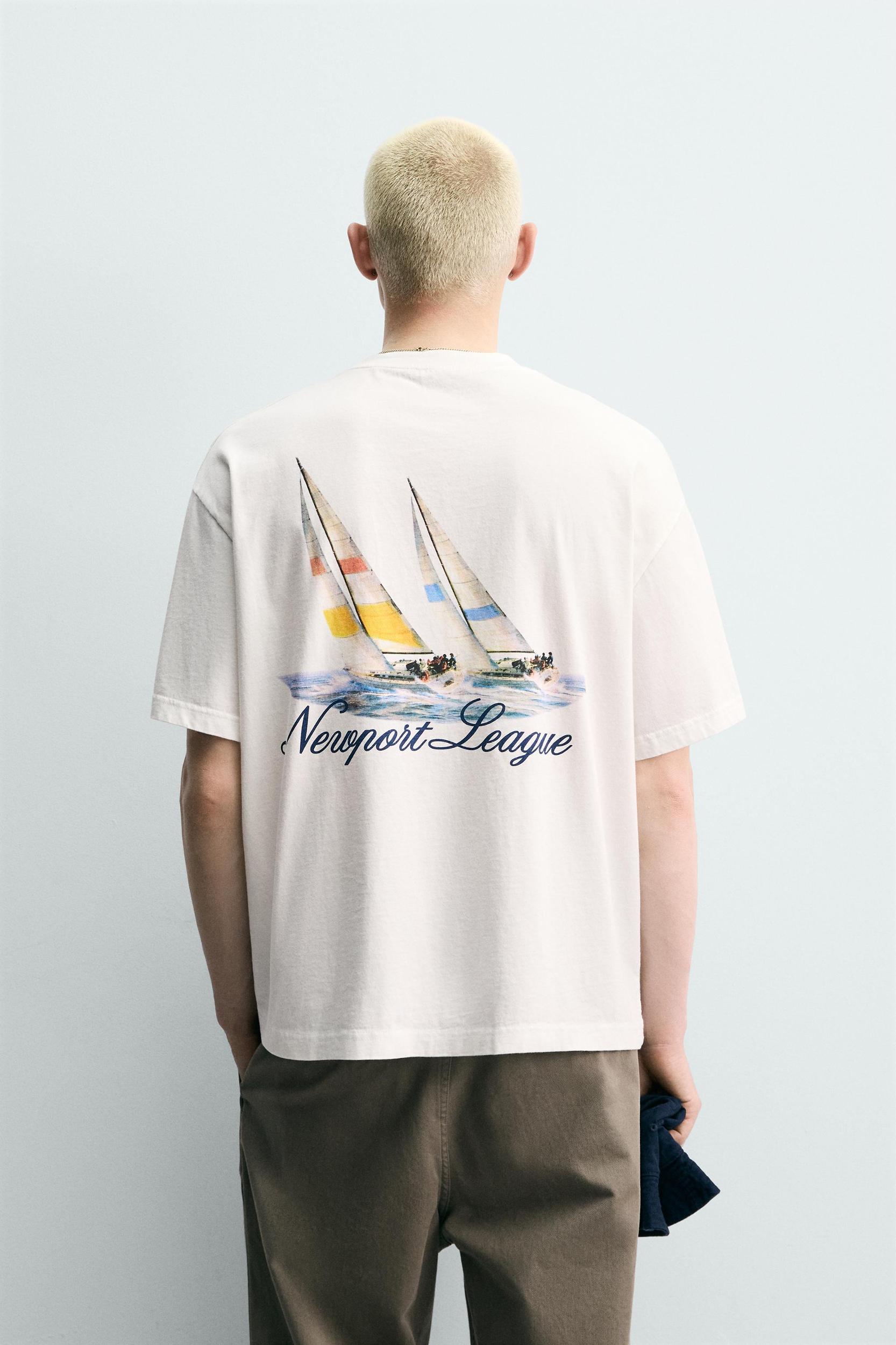 COMBINATION NAUTICAL PRINT T-SHIRT Product Image