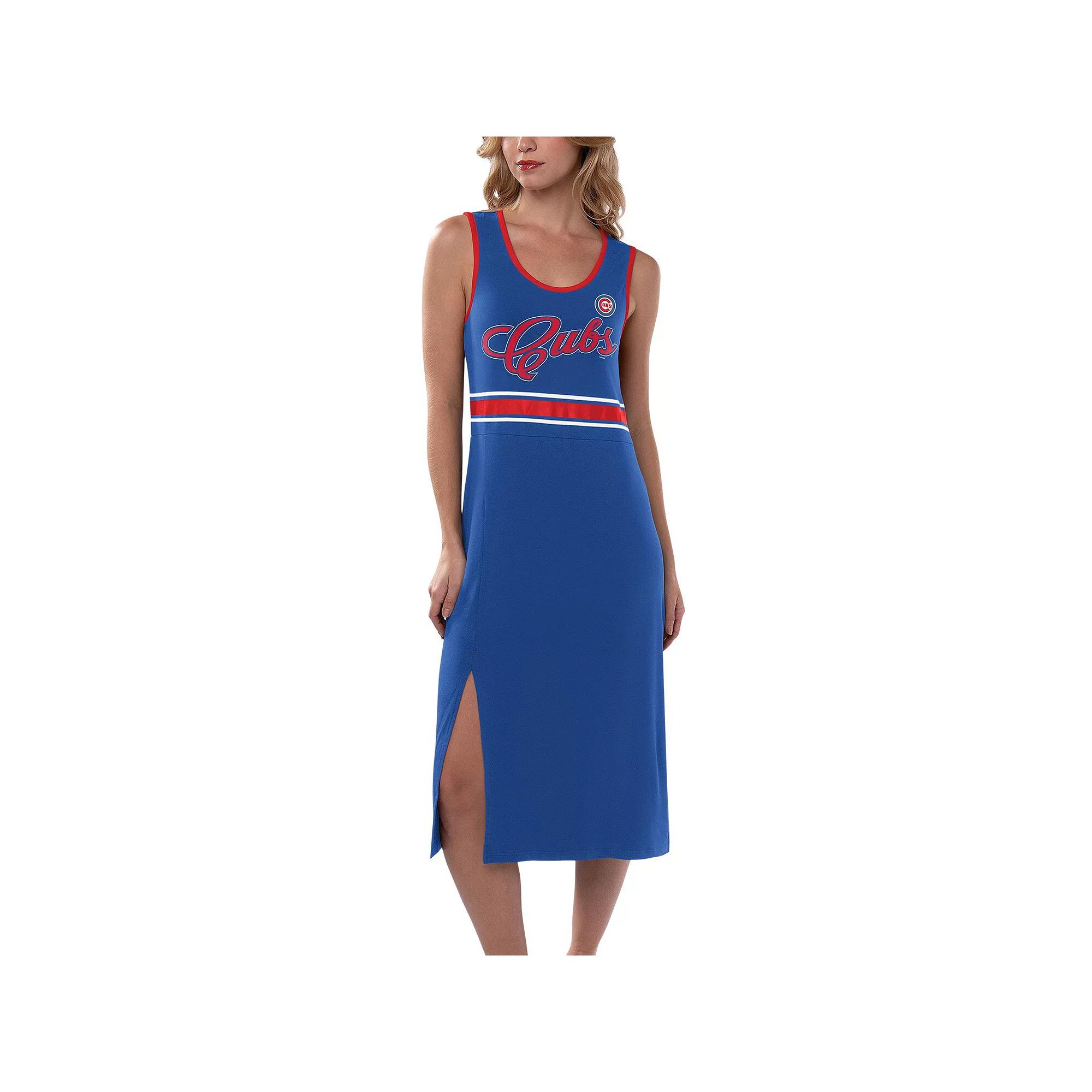 Women's G-III 4Her by Carl Banks Royal Chicago Cubs Main Field Maxi Dress, Size: XL, Blue Product Image
