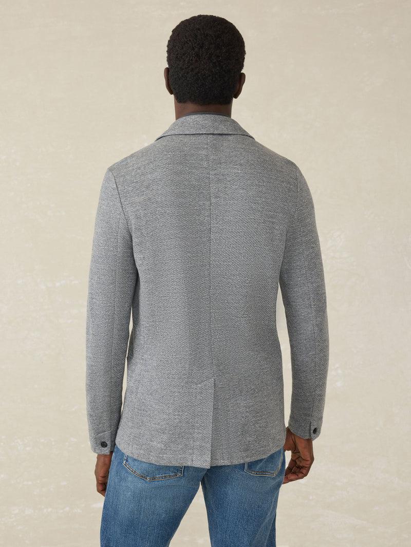 Inlet Knit Blazer - Medium Grey Melange Product Image