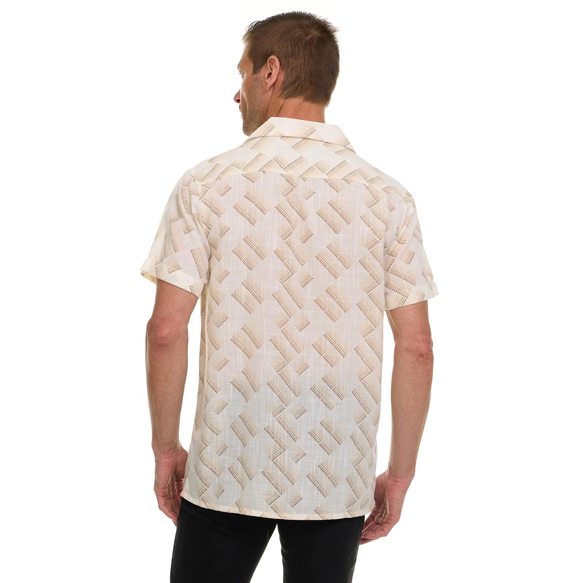 Canada Weather Gear Men’s Short Sleeve Linen-Look Resort Shirt Product Image