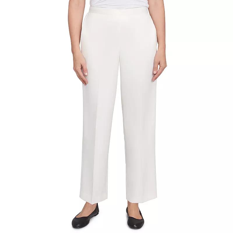 Womens Alfred Dunner Soft Heather Microfiber Short Length Pant Product Image