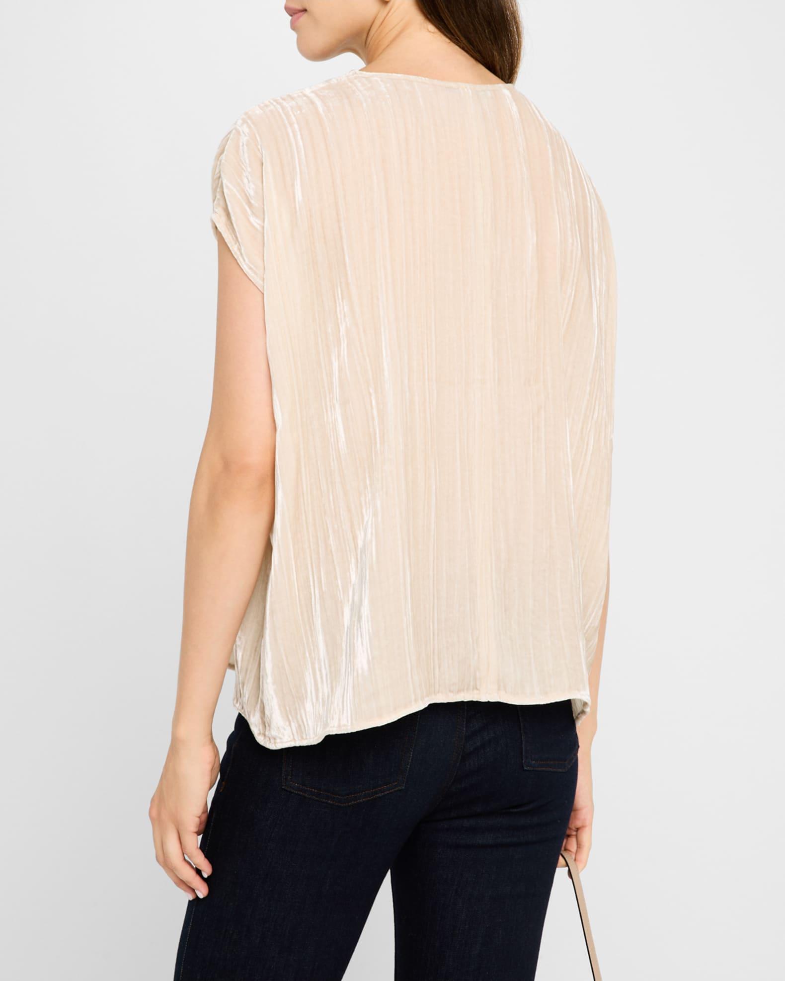 Crushed Shimmer Velvet Top Product Image