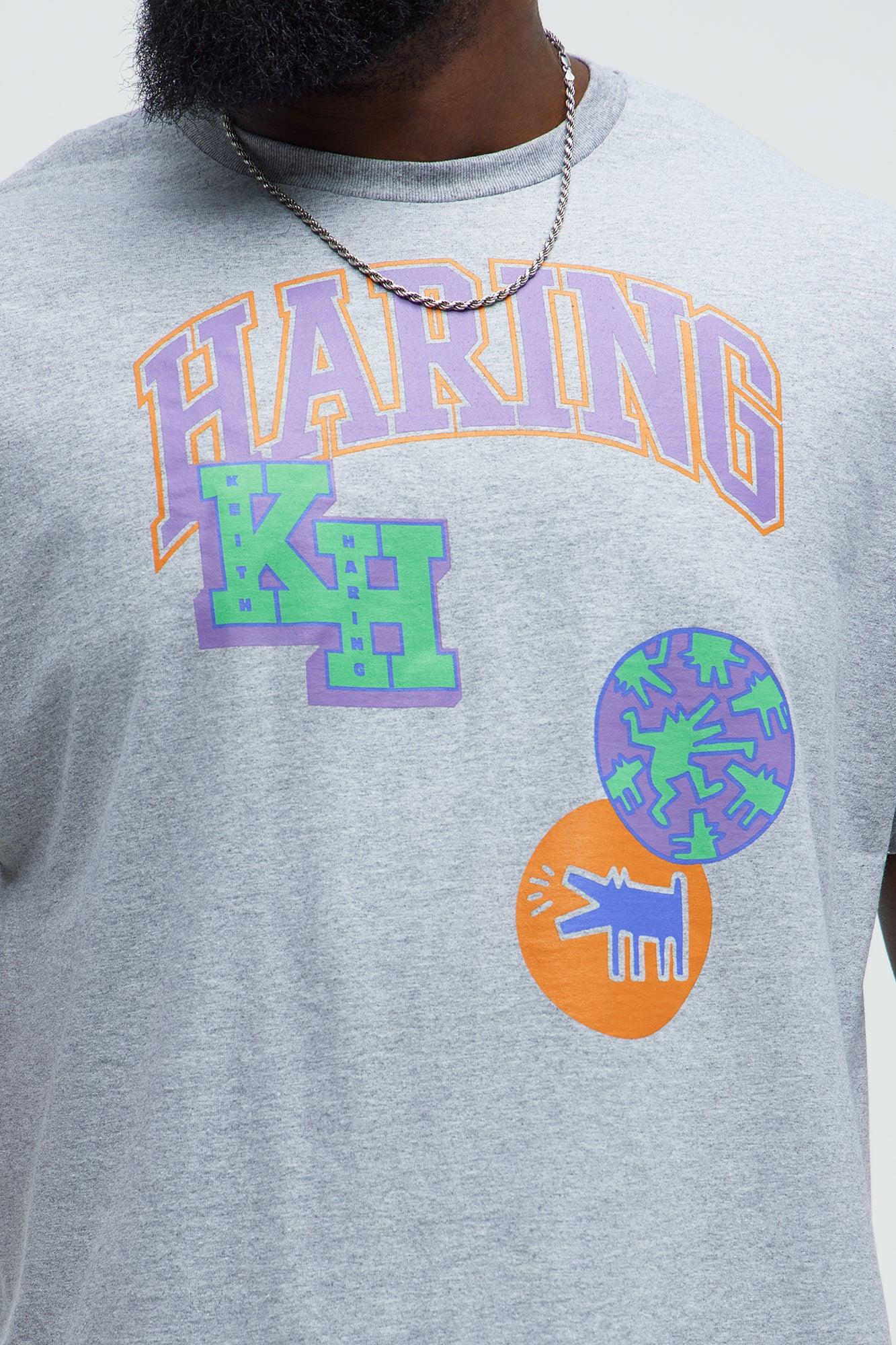 Keith Haring Collegiate Short Sleeve Tee - Heather Grey Product Image