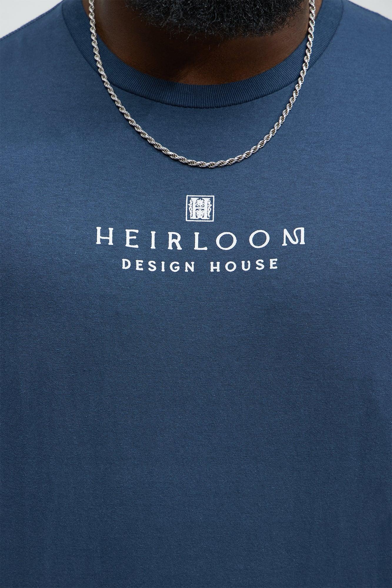 Heirloom Design House Short Sleeve Tee - Blue Male Product Image