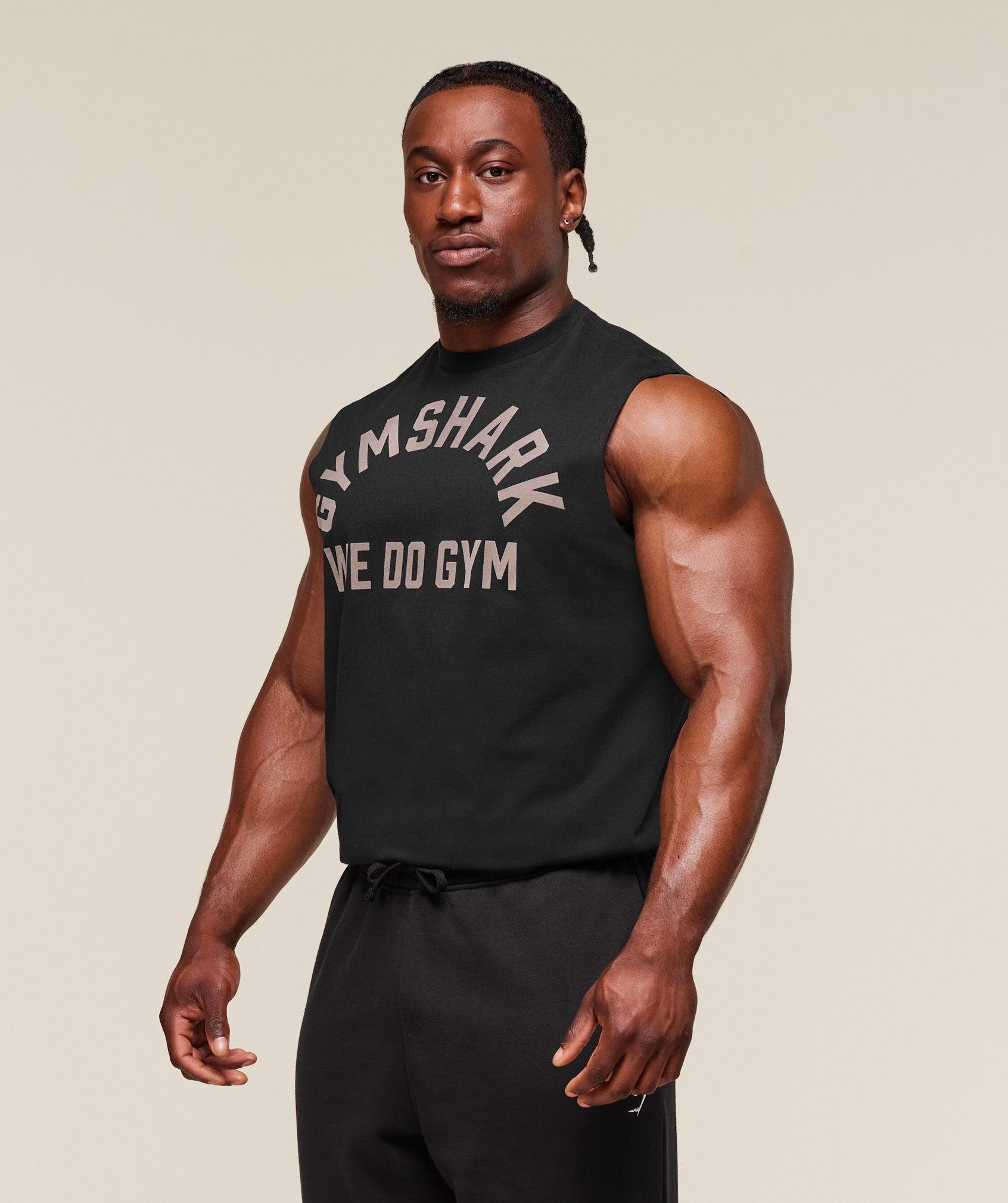 Gymshark We Do Gym Tank - Black Male Product Image