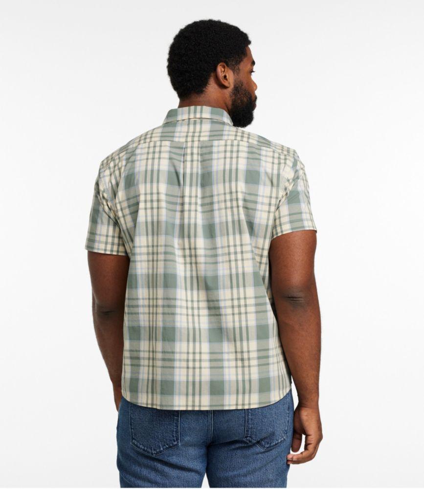 Men's Signature Stretch Poplin Shirt, Short-Sleeve, Slim Fit Product Image