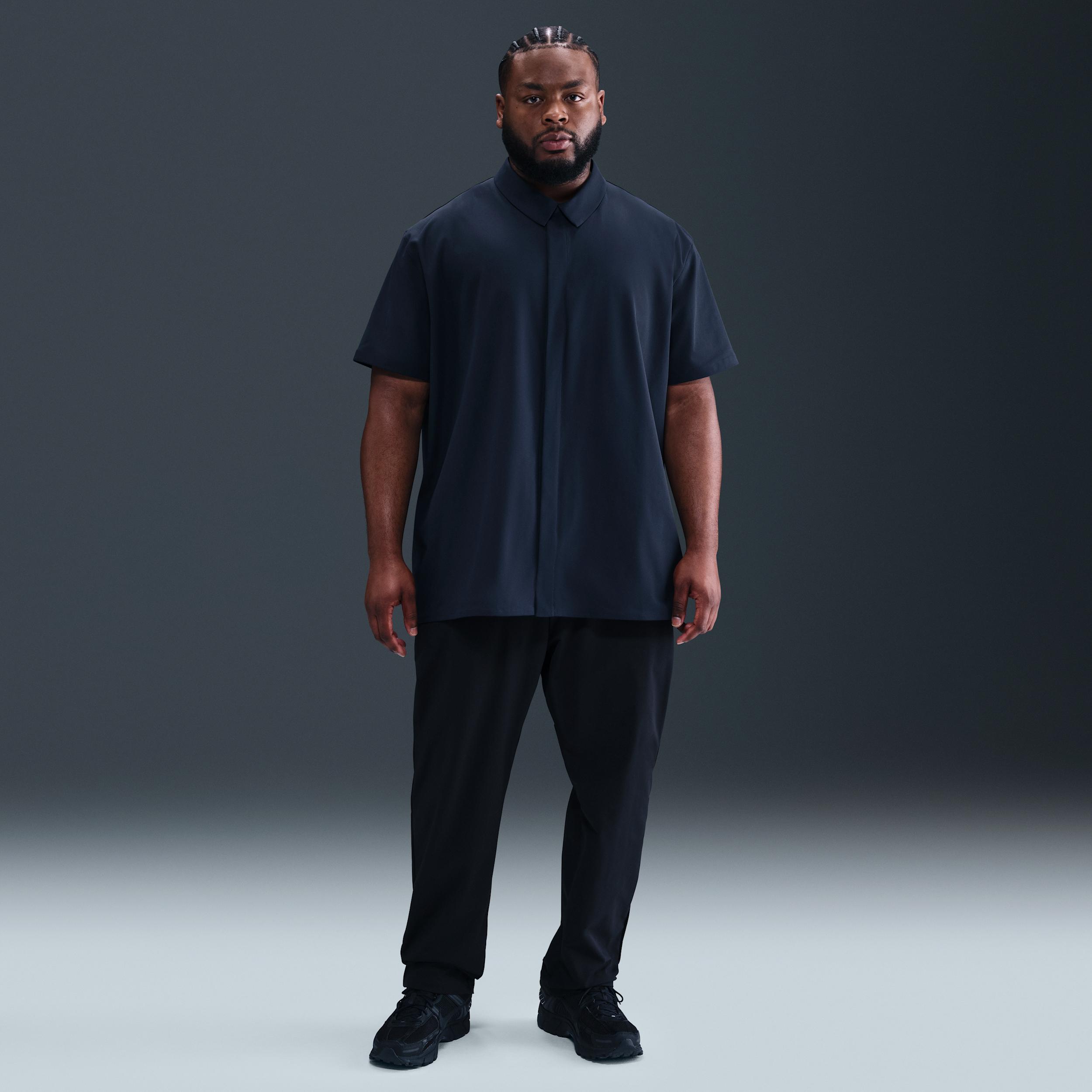 Nike Mens 24.7 PerfectStretch Dri-FIT Short-Sleeve Snap-Down Top | HQ6958-451 Product Image