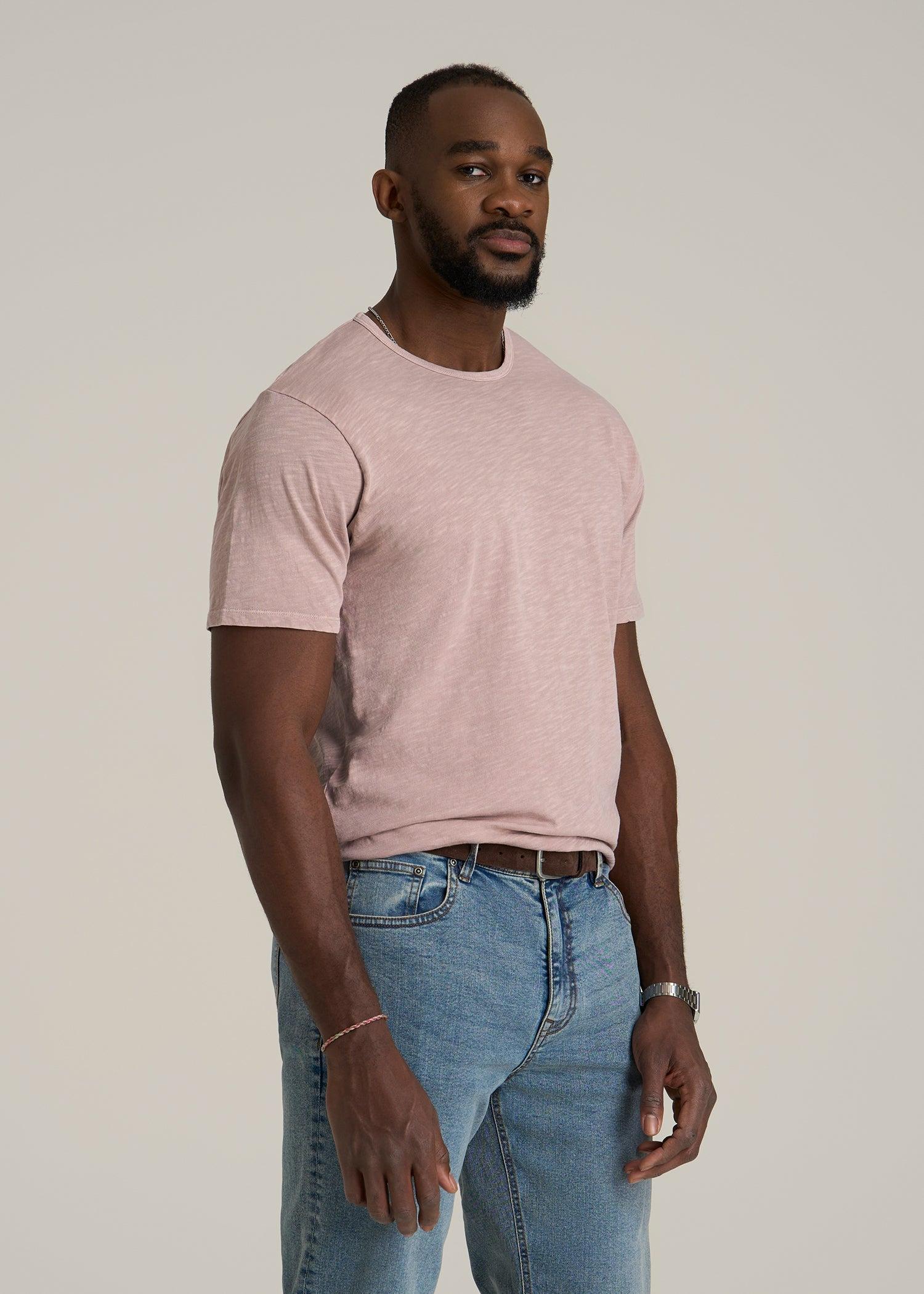 REGULAR-FIT Slub Tee for Tall Men in Desert Rose Male Product Image