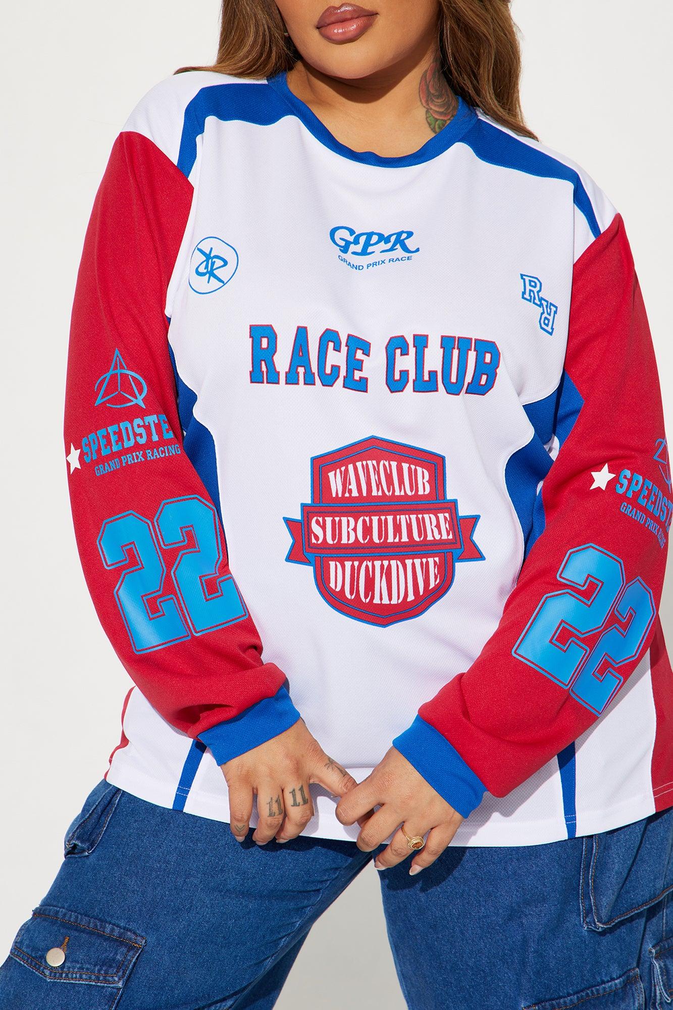 Hot Shot Race Club Jersey Tee - White/combo Product Image