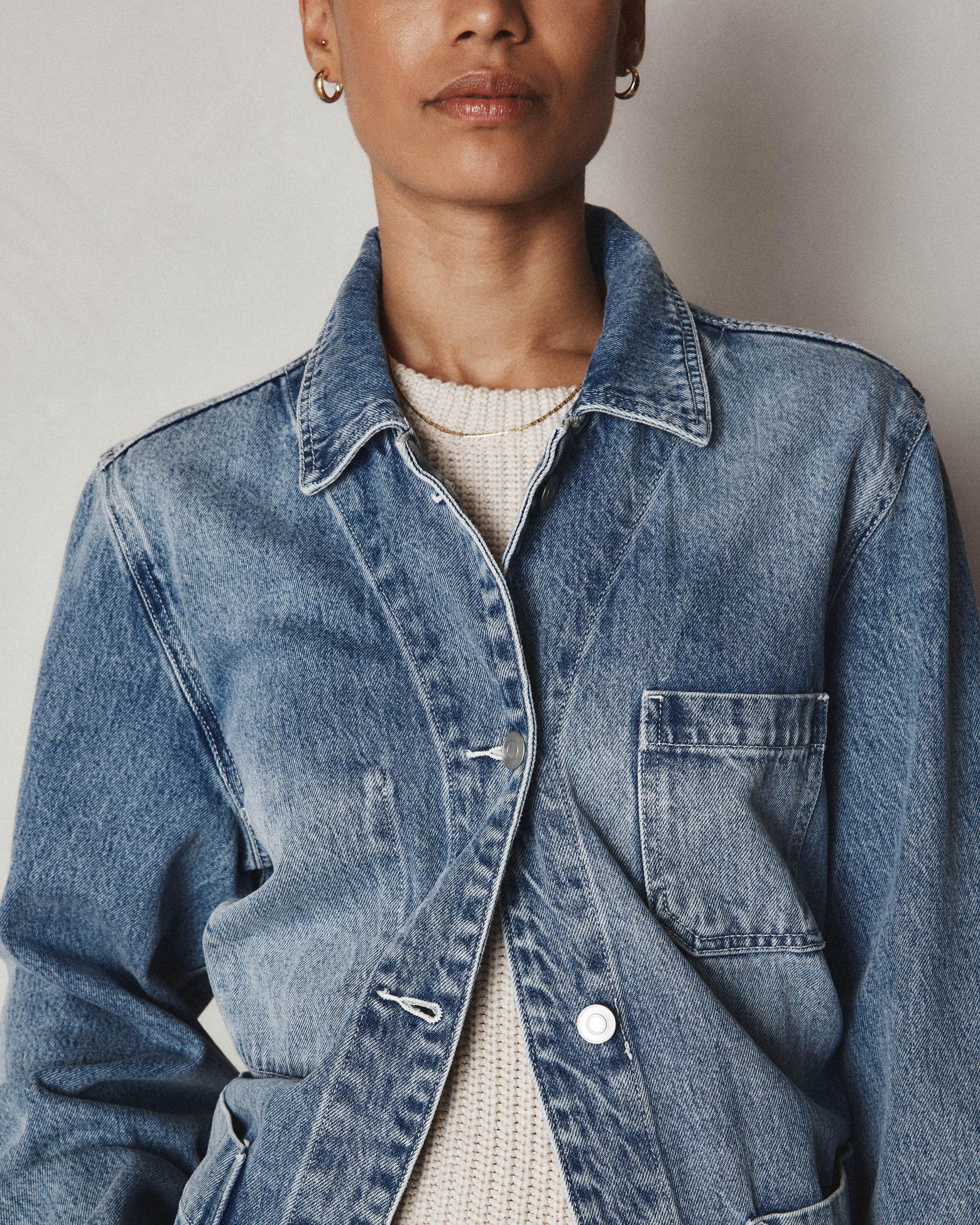 Quince | Women's Denim Chore Jacket Organic Cotton Product Image