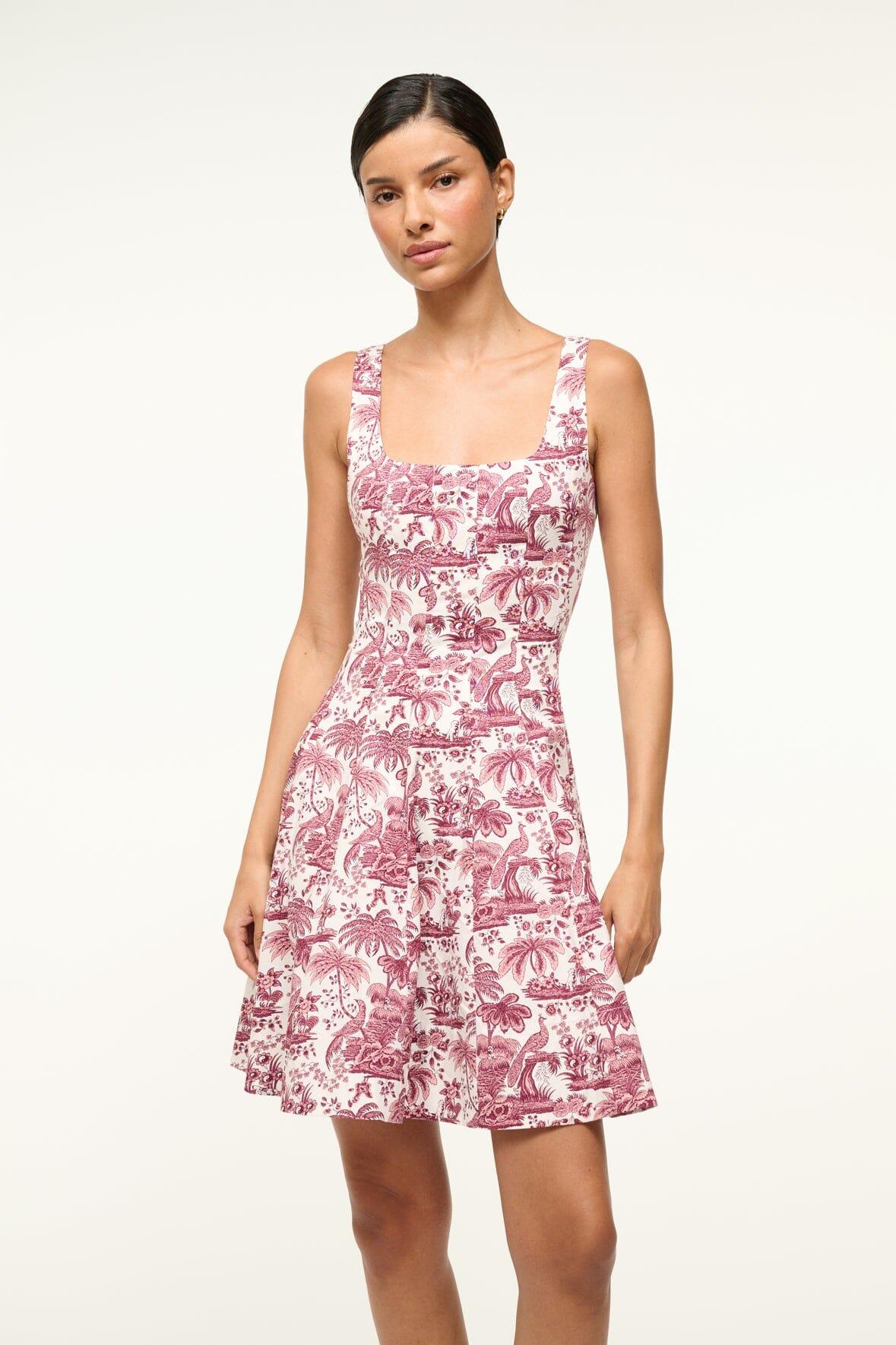 MINI WELLS DRESS | BORDEAUX TOILE Product Image