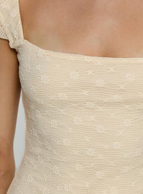 Lanchester Mini Dress Butter Yellow Product Image