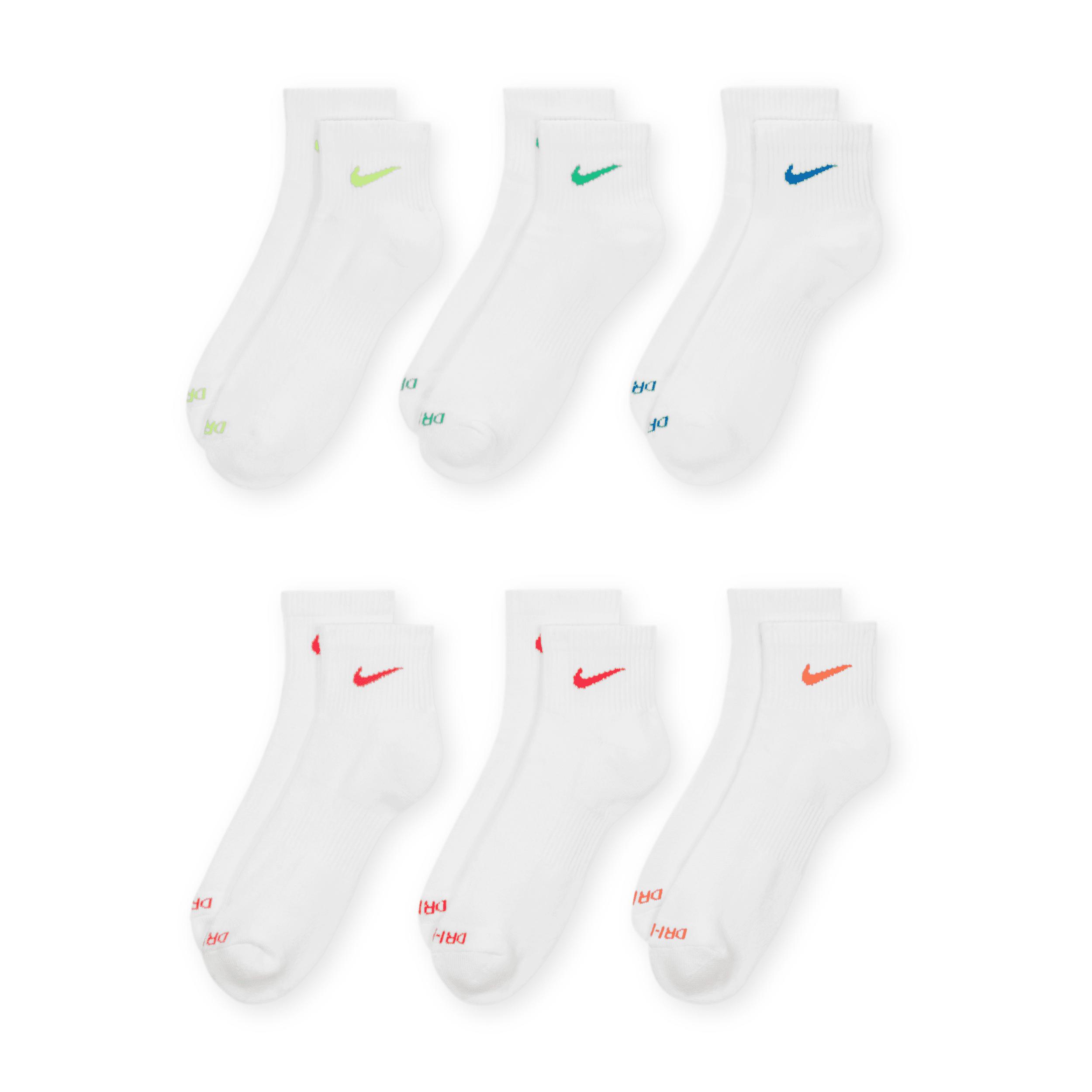 Nike Mens Everyday Plus Cushioned Training Ankle Socks (6 Pairs) | SX6899-968 Product Image