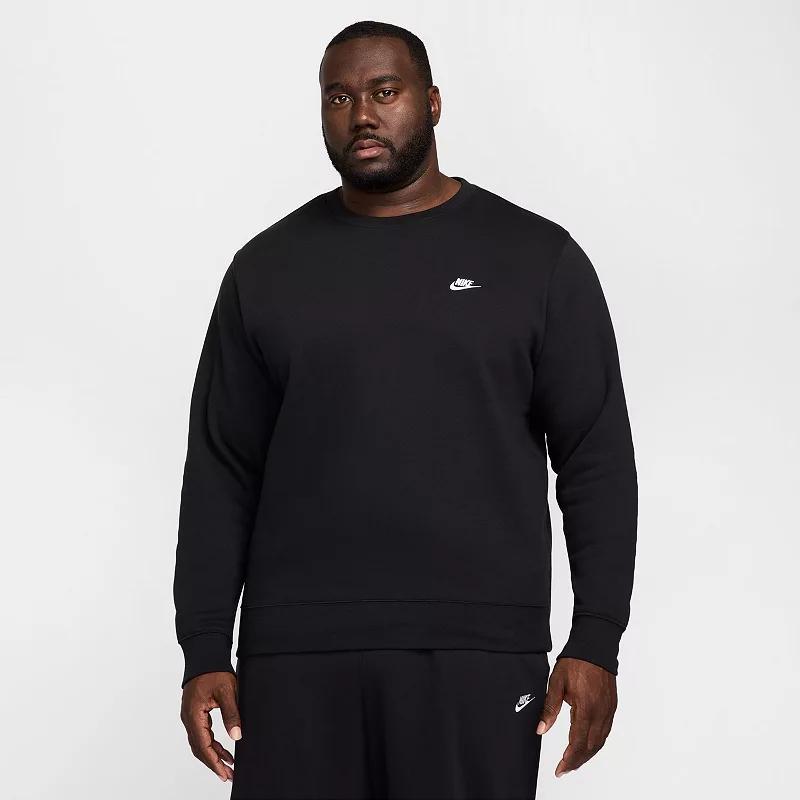 Big & Tall Nike Club Fleece Crewneck Sweatshirt, Men's,  Product Image