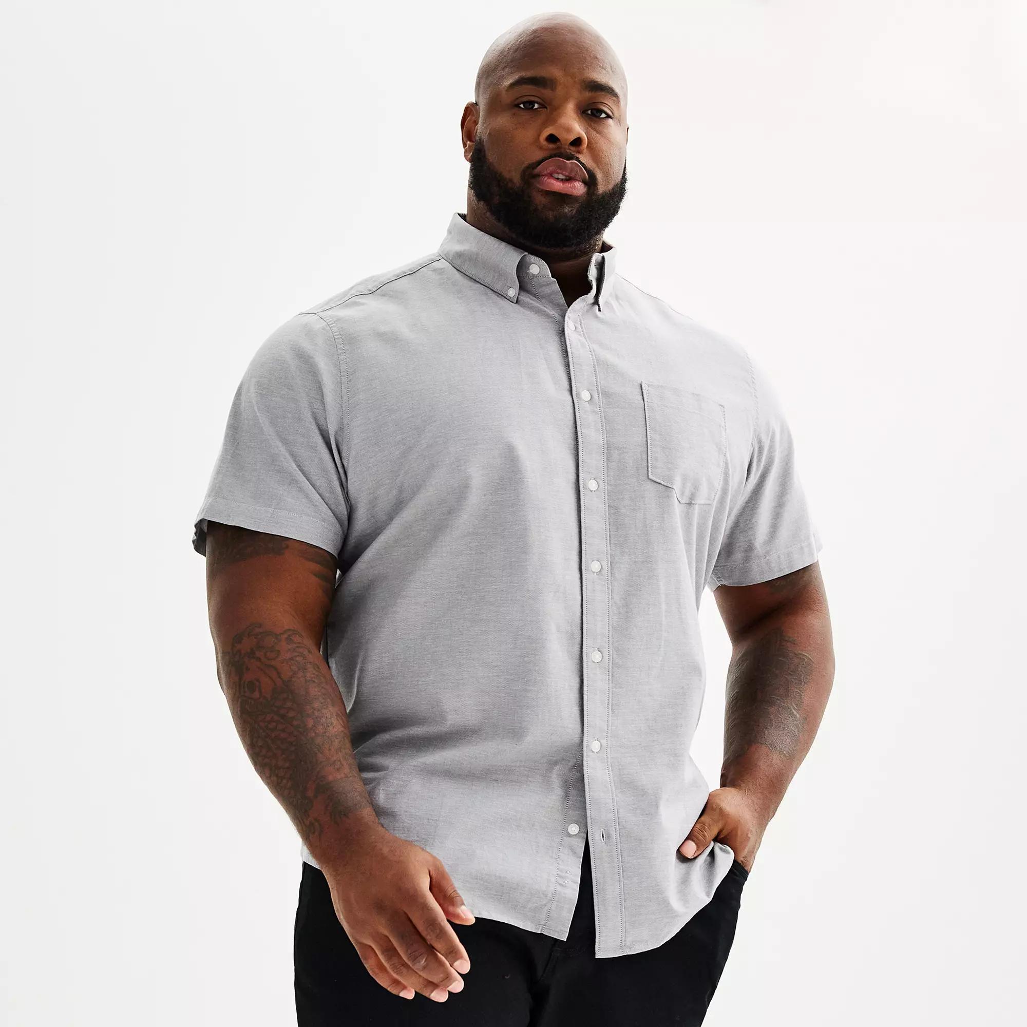 Big & Tall Sonoma Goods For Life® Perfect-Length Button-Down Shirt, Men's,  Product Image