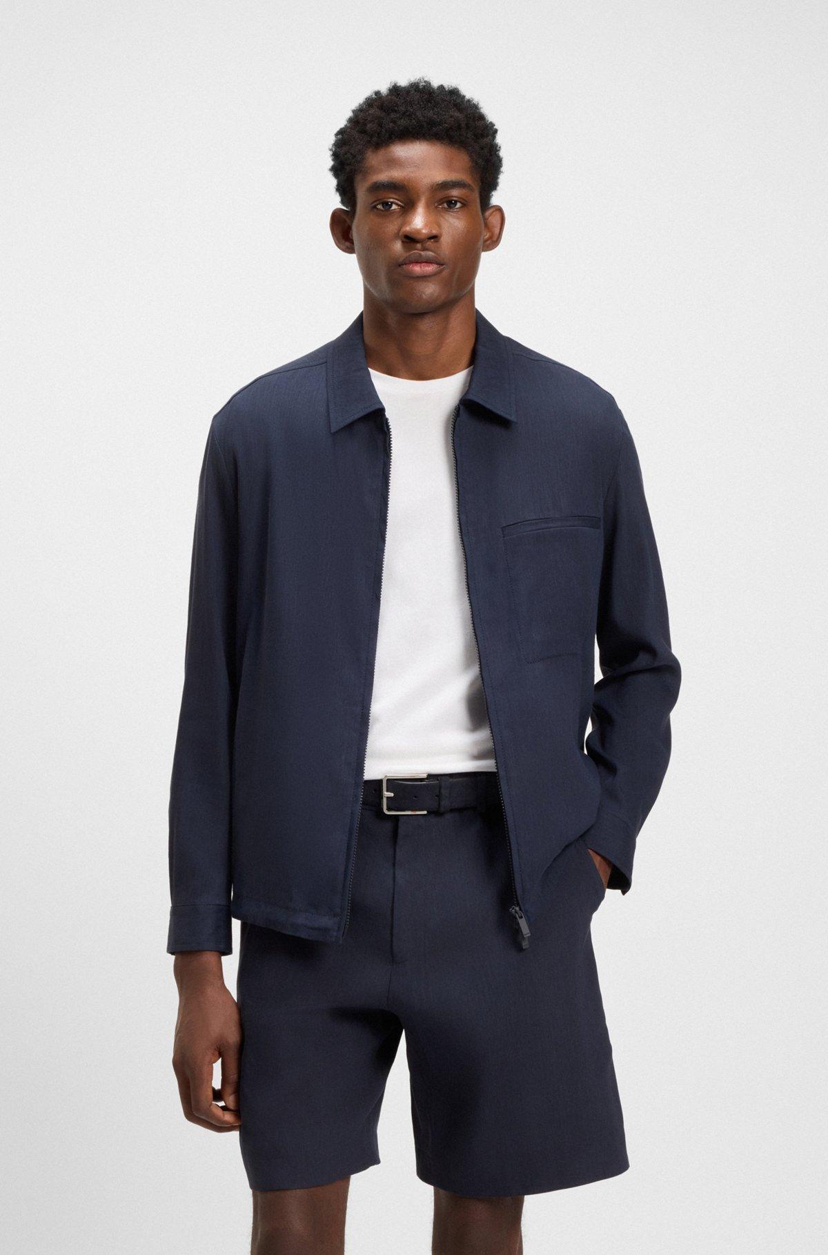 Suede belt with polished pin buckle Product Image