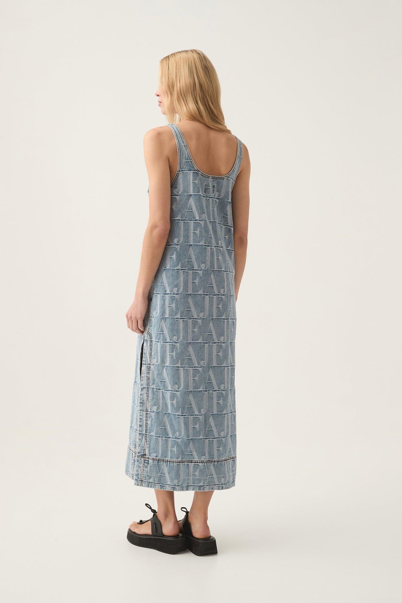 Nostalgia Denim Midi Dress Product Image