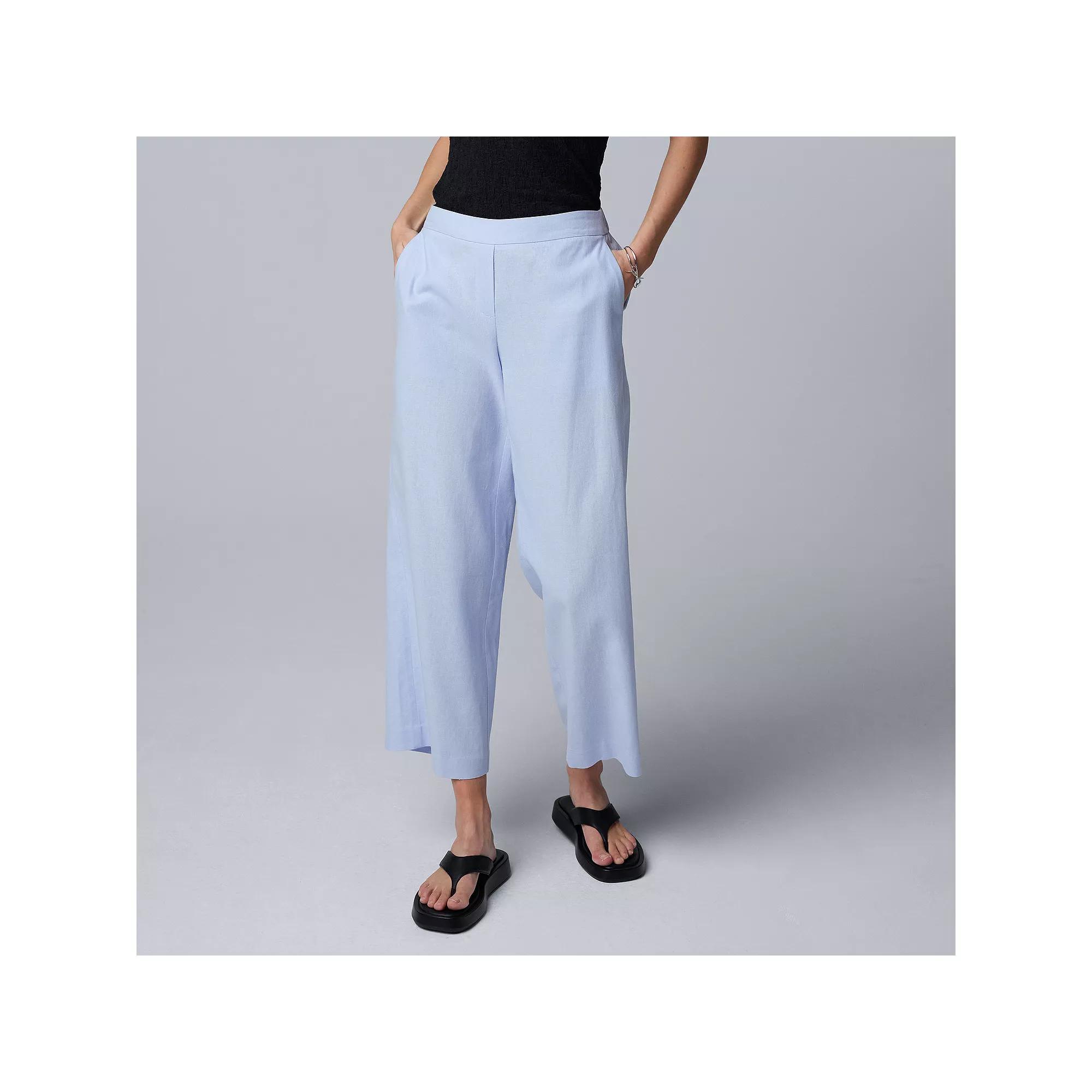 Women's Simply Vera Vera Wang Relaxed Linen Pull-On Pants,  Product Image