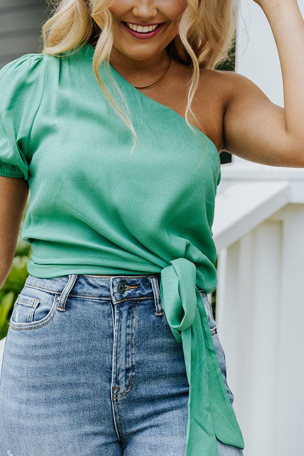 Casa On the Coast Top In Green Product Image