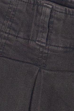 Low Rise Denim Pleated Mini Skort Product Image