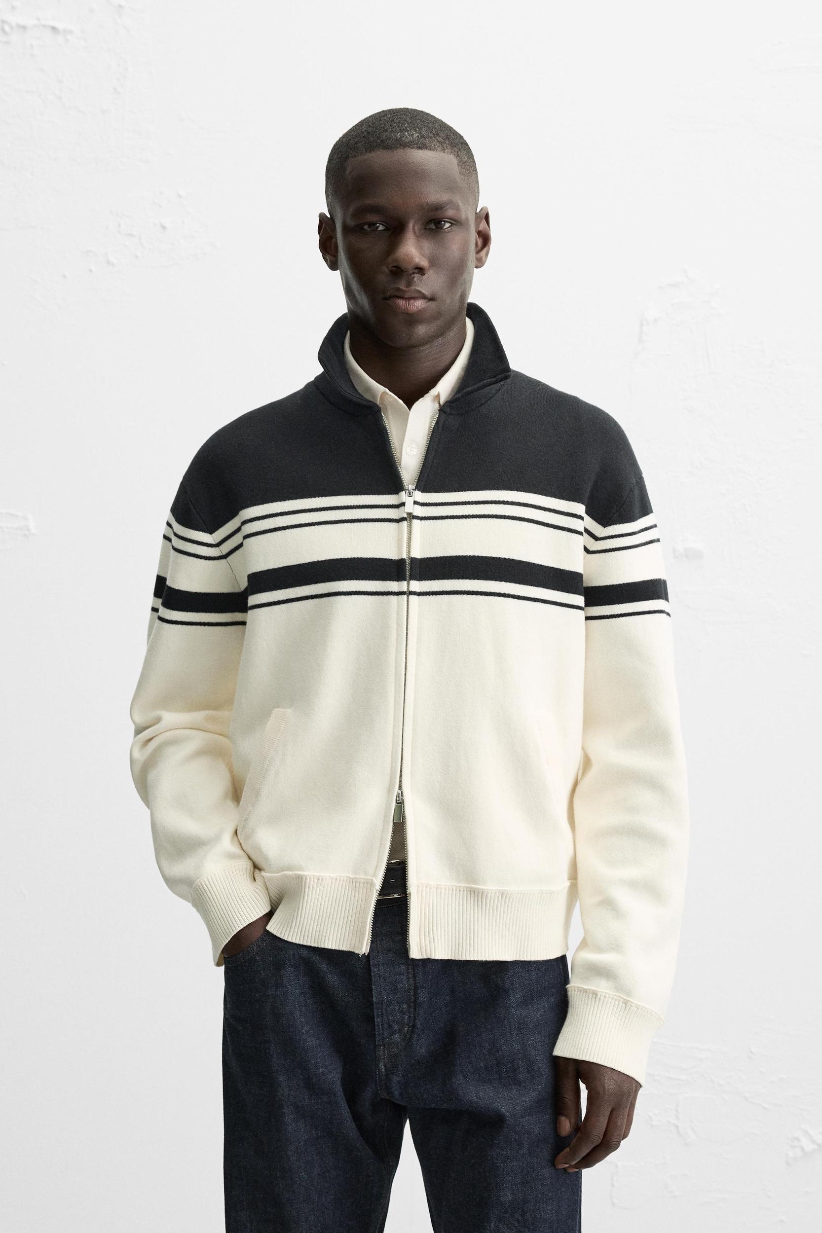 ZIP-UP KNIT JACKET Product Image