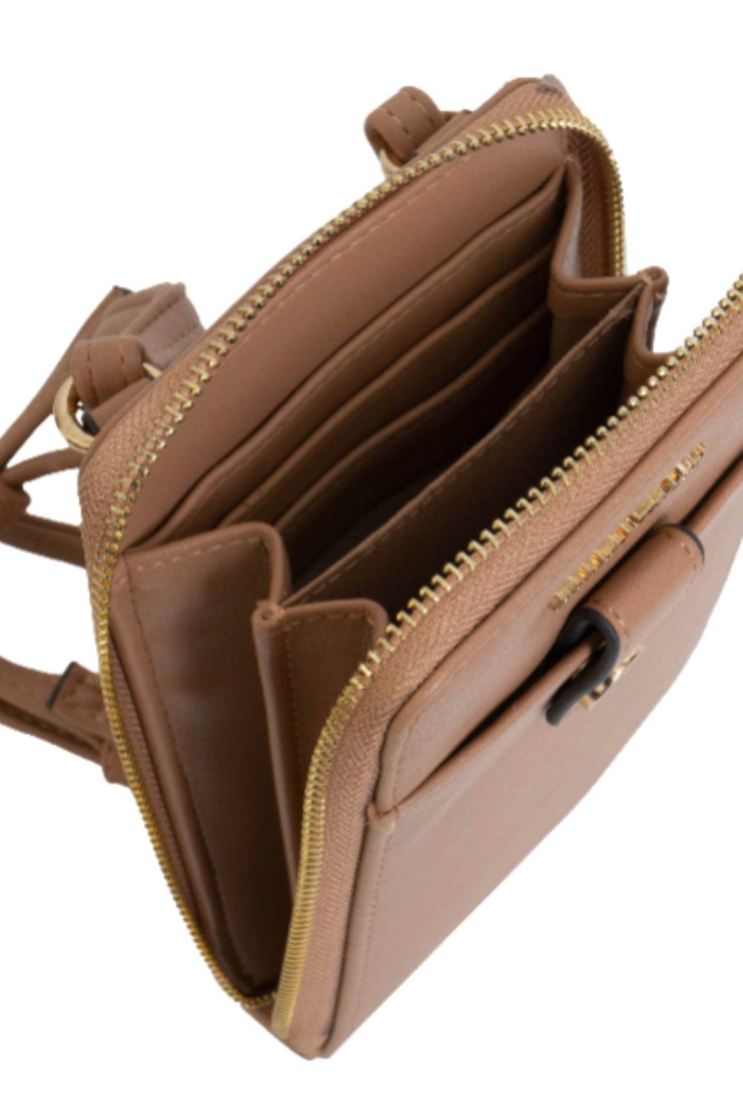 Ellen Tracy Smooth Vachetta Phone Case & Wallet Bag Product Image