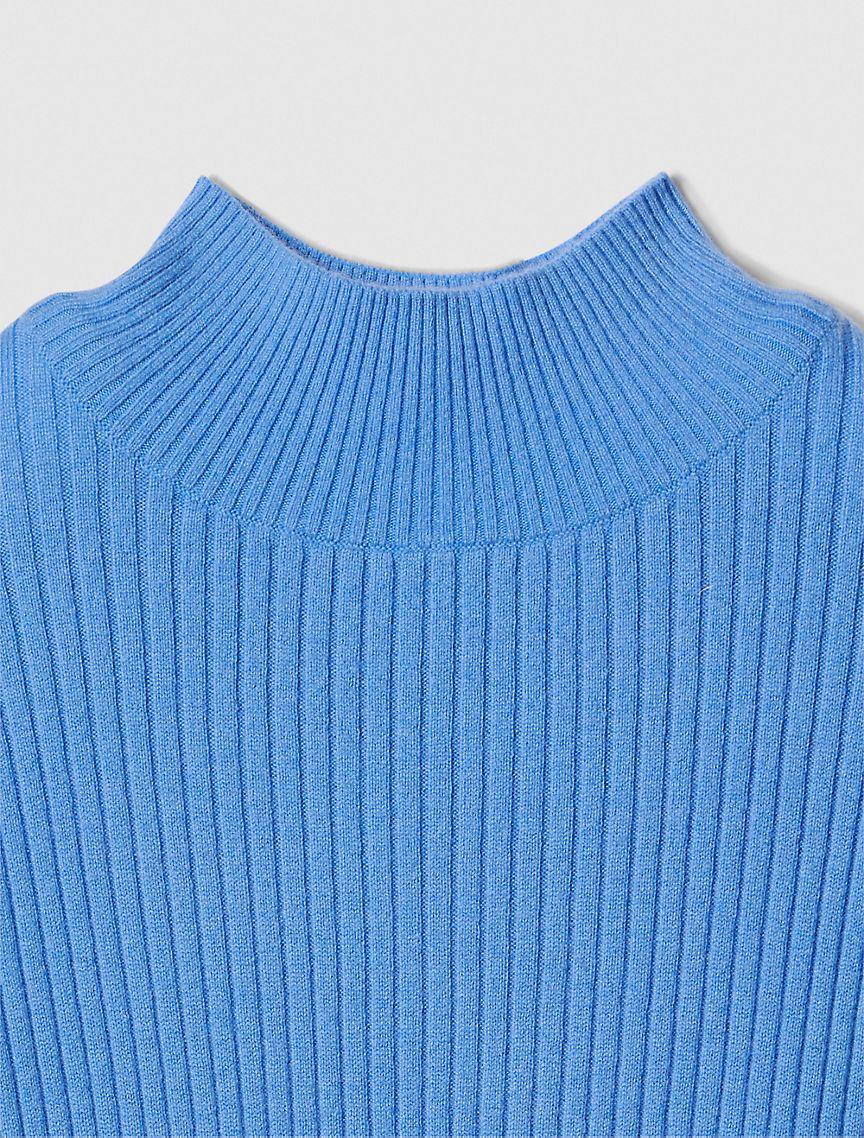 Cropped Cashmere Crewneck Sweater Product Image