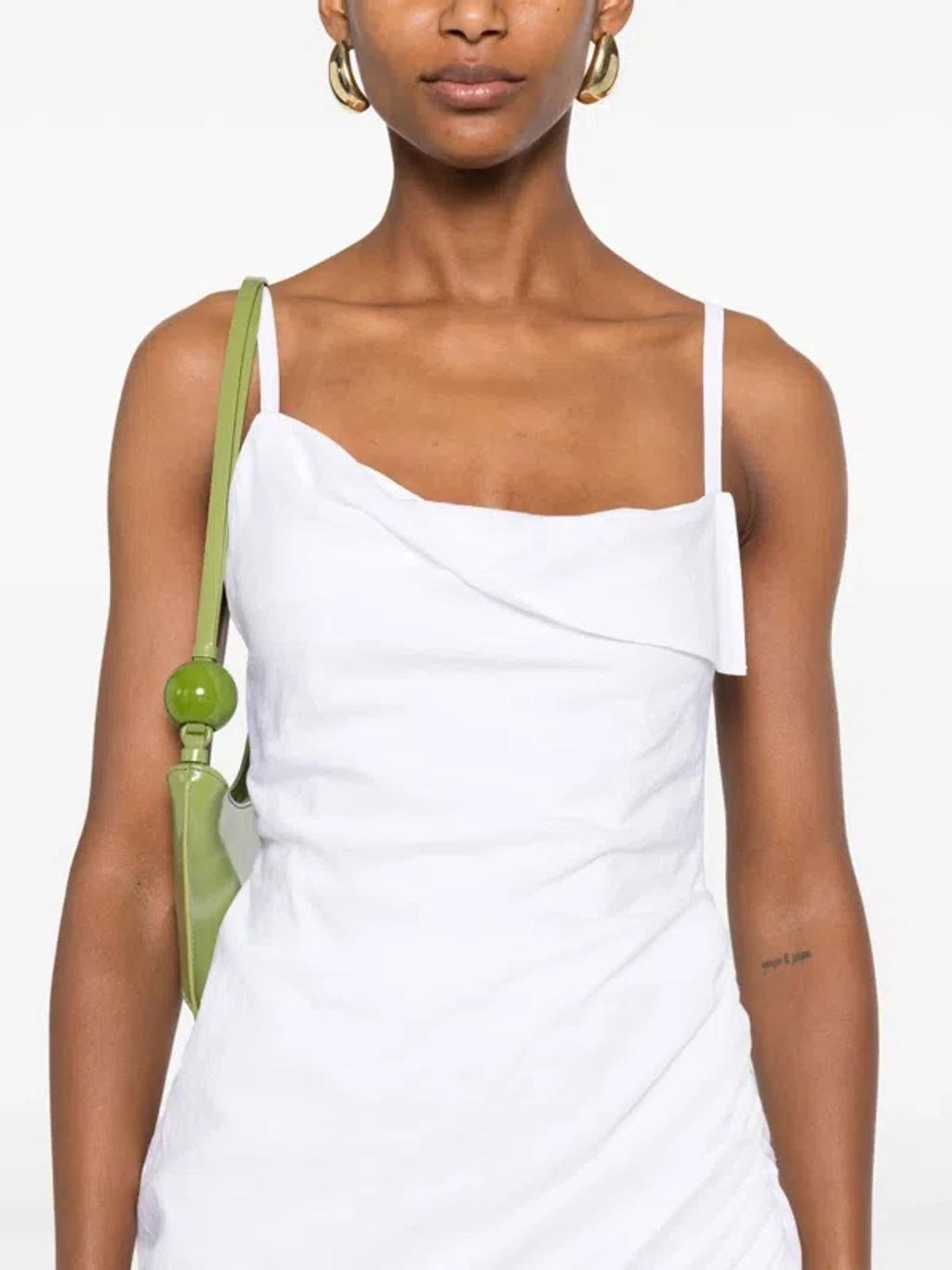 JACQUEMUS La Robe Saudade Long Viscose Blend Dress In White Product Image