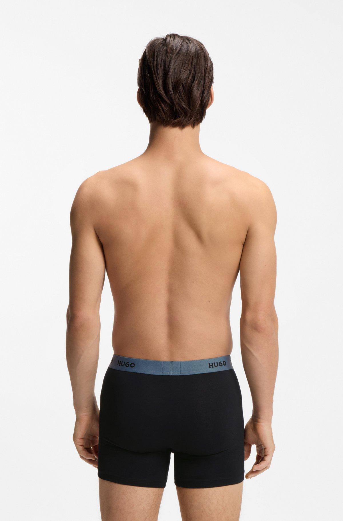 Three-pack of boxer briefs in stretch cotton Product Image