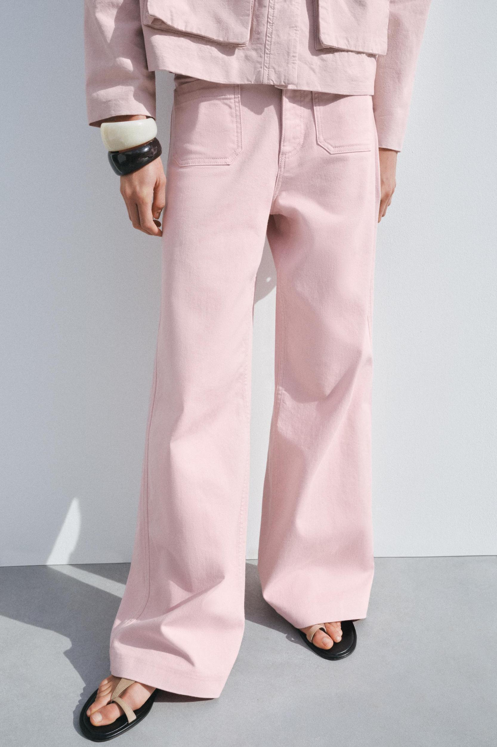 FULL LENGTH ZW COLLECTION STRAIGHT LEG JEANS WITH A HIGH WAIST Product Image