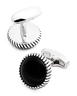 Link Up Onyx Round Cufflinks Product Image