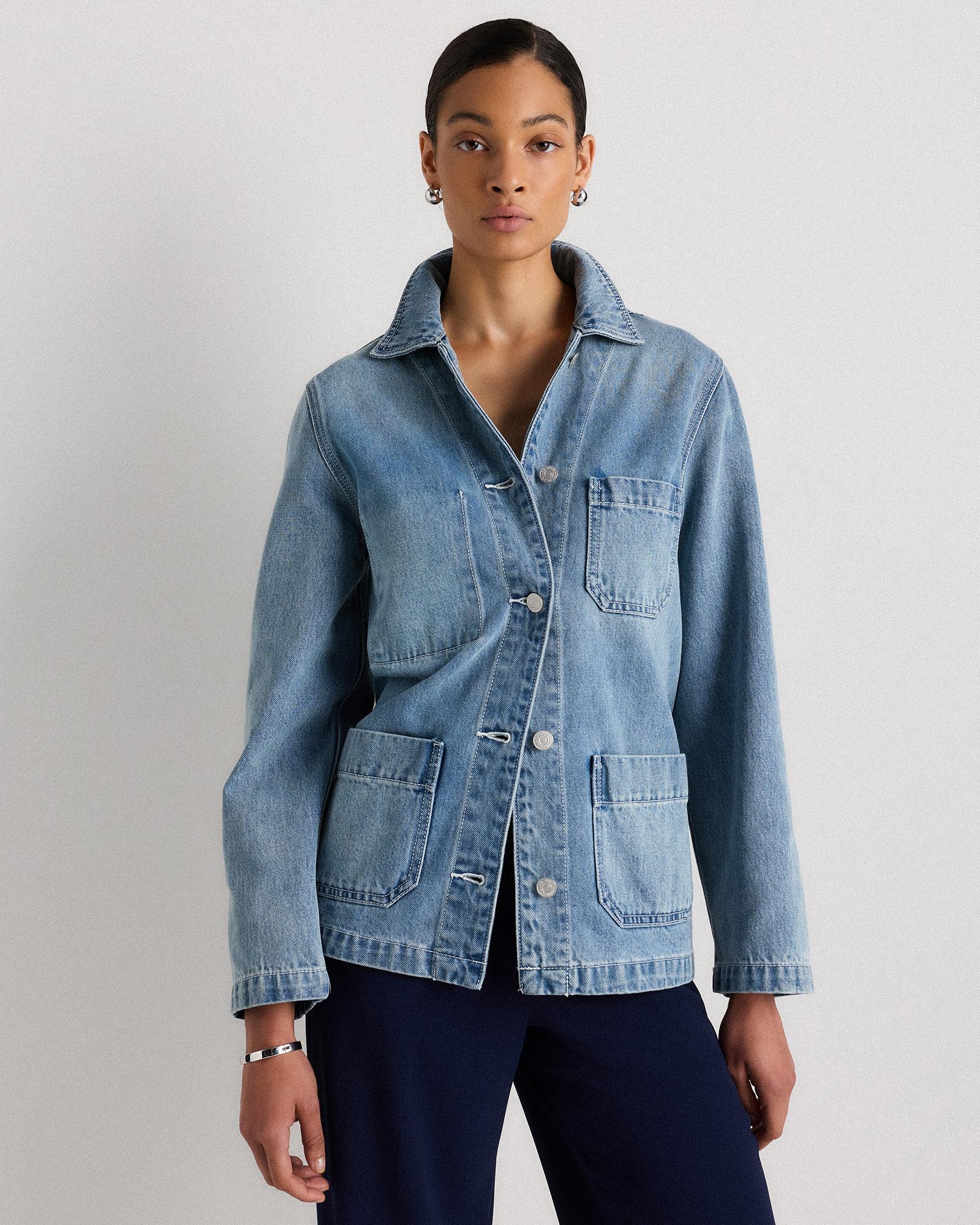 Quince | Women's Denim Chore Jacket Organic Cotton Product Image