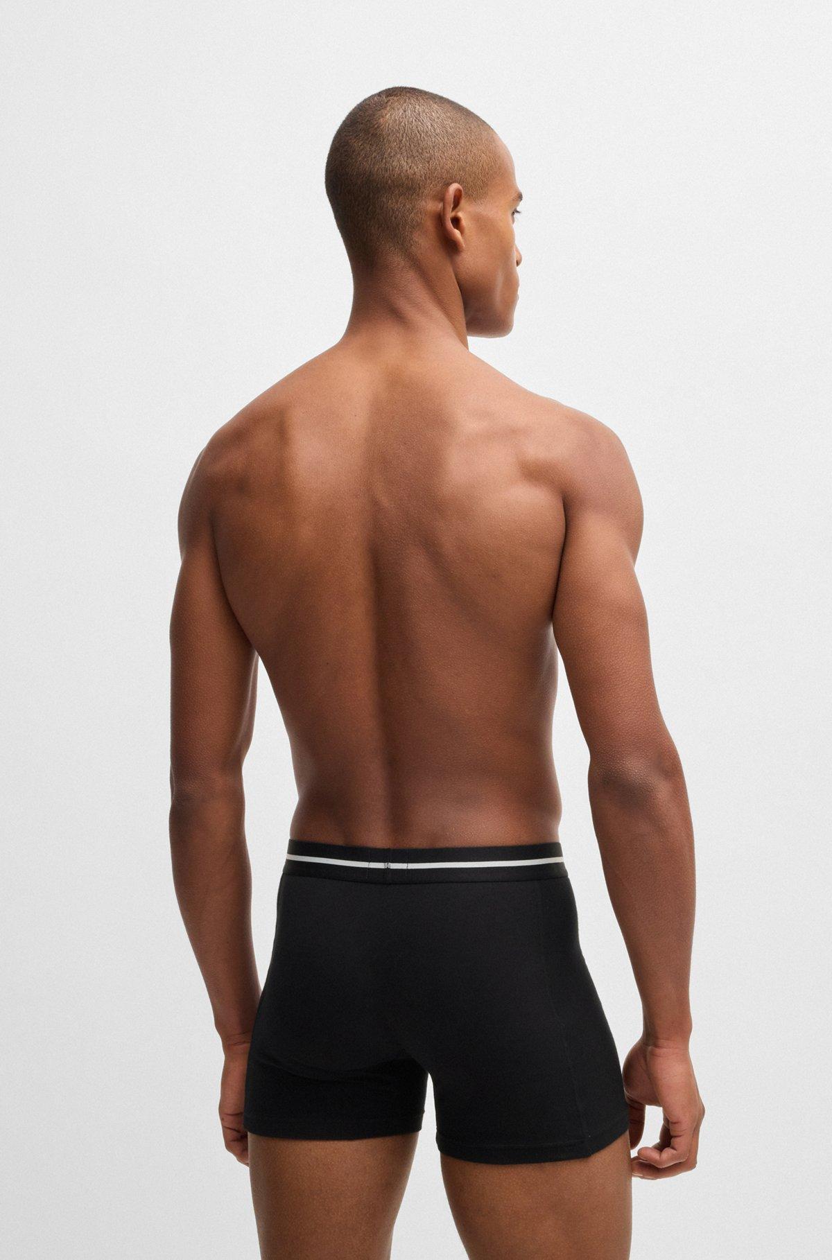 Three-pack of stretch-cotton boxer briefs with logo Product Image