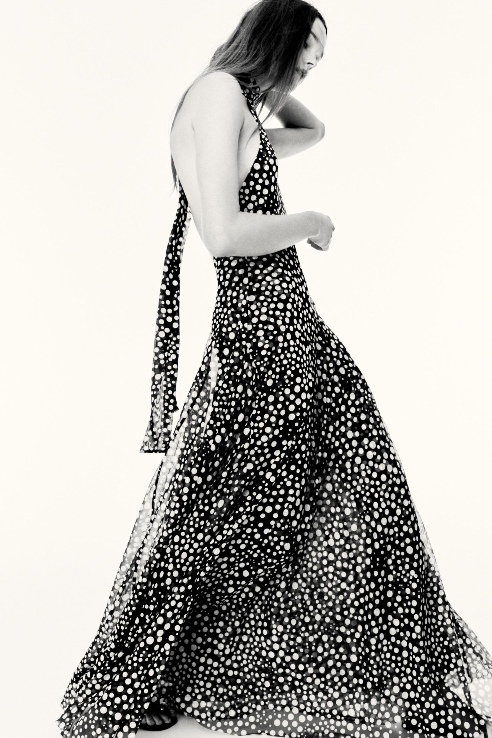 POLKA DOT HALTER DRESS Product Image