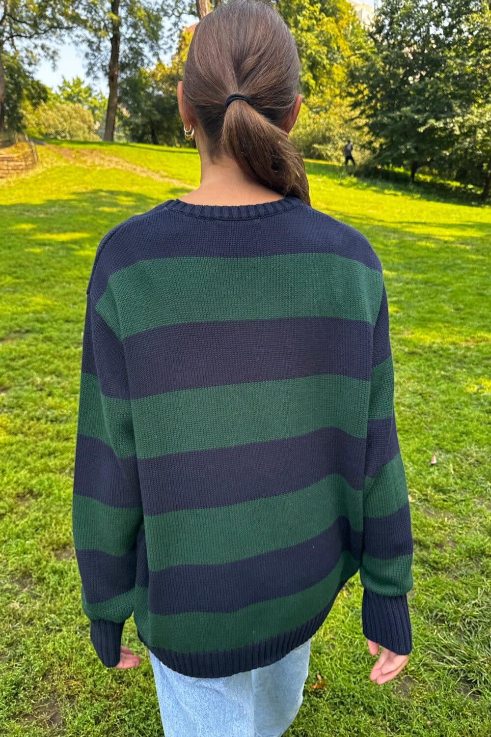 Brianna Cotton Thick Stripe Sweater Product Image