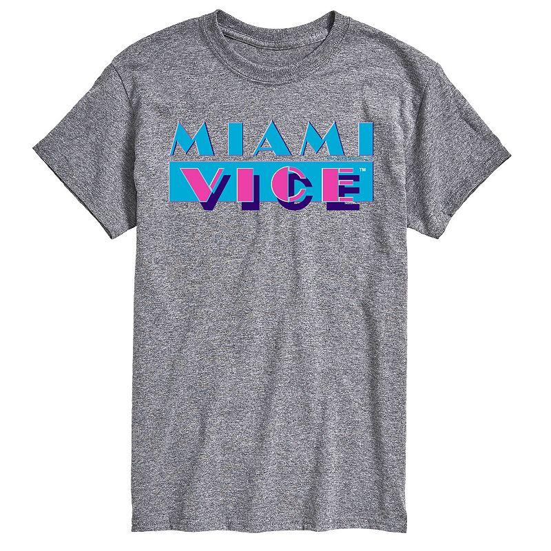 Big & Tall Miami Vice Logo Graphic Tee, Men's,  Product Image