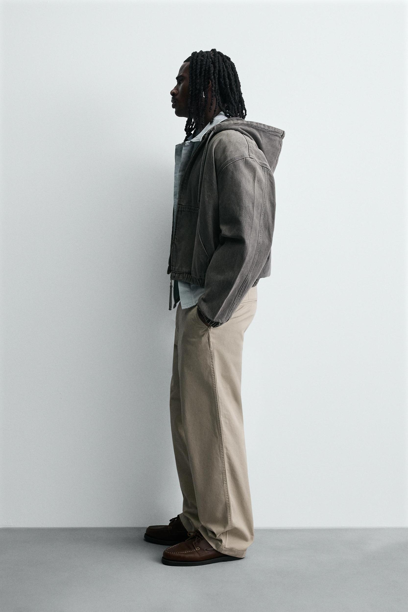 WASHED HOODED JACKET Product Image