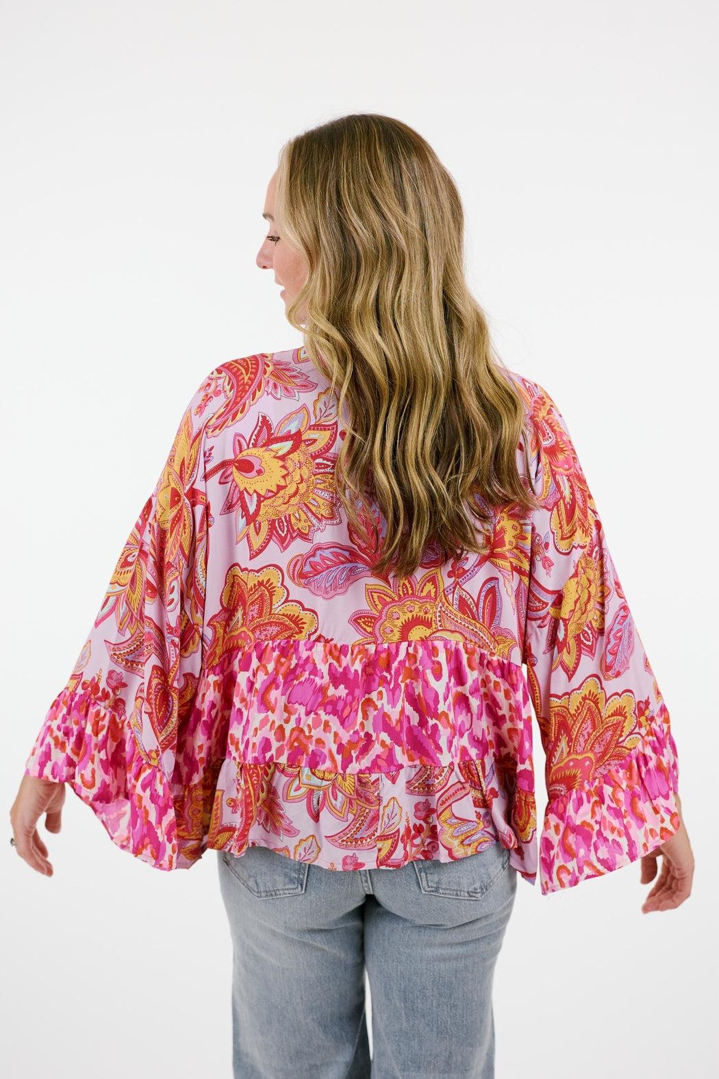 Fuchsia Floral Jacket Product Image