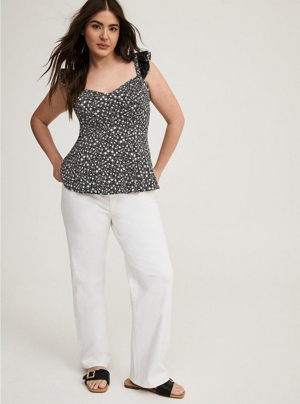 Challis Peplum Corset Top Product Image