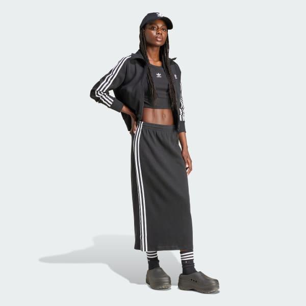adidas Womens adidas Originals Trefoil Knitted Lifestyle Skirt - Womens Black Product Image